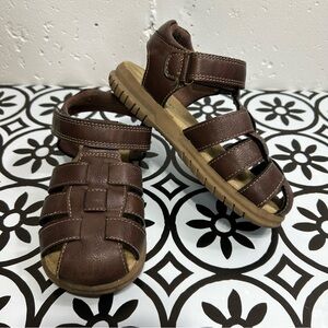 The Children's Place Boys Brown Fisherman Sandals 11